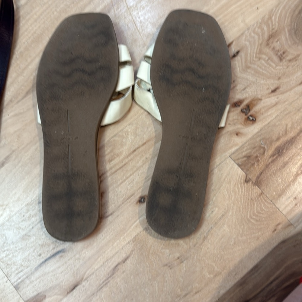 Dolce Vita Cyra Slide—Cream and Tan Sandals EUC - Picture 3 of 3